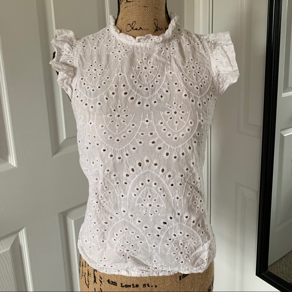White lacy shirt